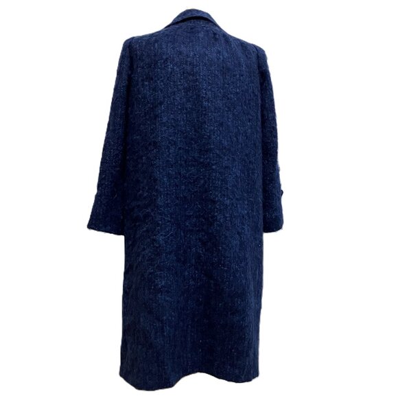 Bardolino Luxury Mohair Wool Coat Variegated Blue Vintage Anna Collection - Picture 5 of 12